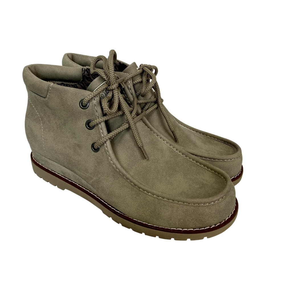 BOBS Skechers Chill Wedge Elevated Bliss Chukka Boots Womens 7 Faux Suede 114717